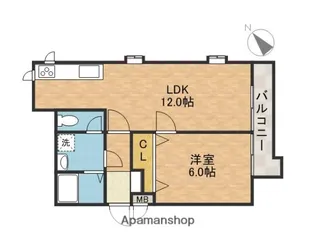 三井マンション【1階】の間取り