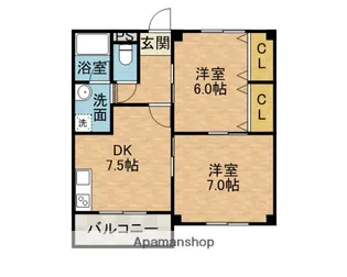 リブレ三光Ⅴ【1階】の間取り