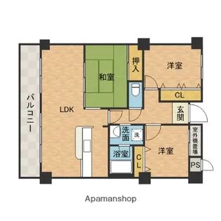 メゾンプルミエール【4階】の間取り