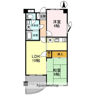 サンハイツ1【2階】の間取り