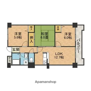 プ・ヴォワール21【4階】の間取り