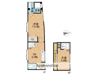 総持寺駅前グリーンハイツ2号館【1階】の間取り