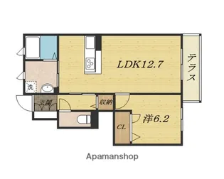 エスポワール・アイ北春日丘Ⅰ【1階】の間取り