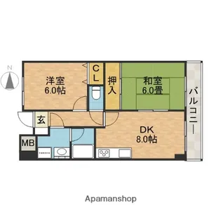 フォーロハーモネート【3階】の間取り