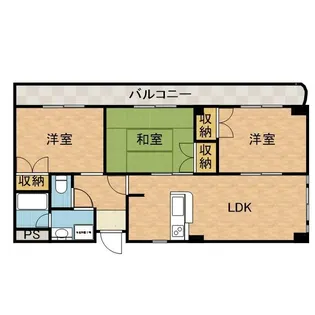 サンハート南茨木【1階】の間取り