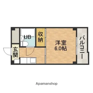 本丸ハイツ【3階】の間取り