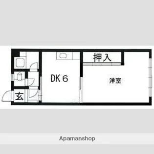 ビューハイツ茨木【3階】の間取り