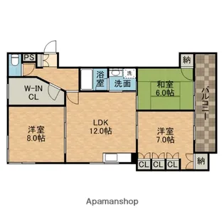 サンシャイン茨木PARTⅡ【2階】の間取り