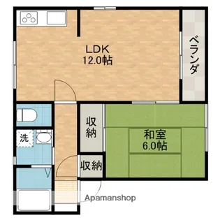 サニーコーポ【2階】の間取り