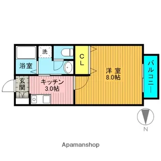 クオーレ千里【2階】の間取り