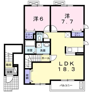 DU SUD MAISON【2階】の間取り