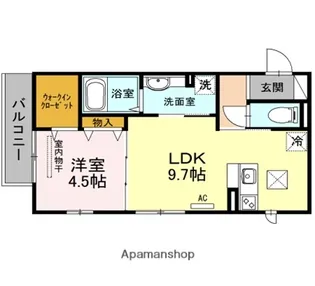 シャルム総持寺【1階】の間取り