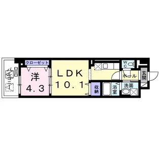 サンプラザ茨木【5階】の間取り