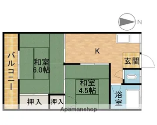 第1吉田文化【2階】の間取り