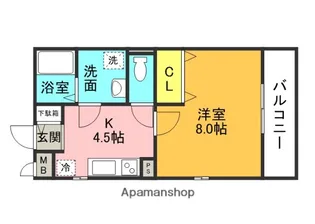 レジデンス千里丘【1階】の間取り