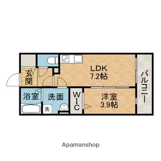 メゾンブラン【2階】の間取り