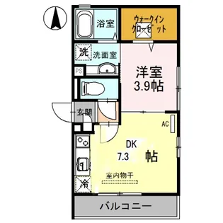 パレ ブロン【1階】の間取り