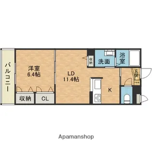 茨木シャーメゾン五日市【1階】の間取り