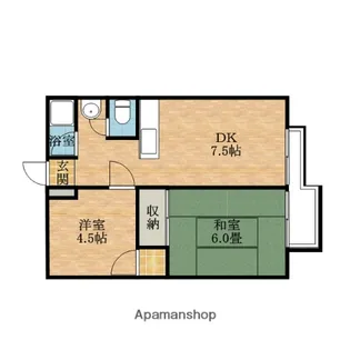 ウィンヒル上郡【2階】の間取り
