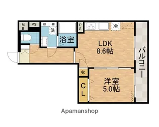 エストラーダ・ブランカ下中条【2階】の間取り