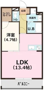 ラ・メゾン・フェリシア【103号室】の間取り