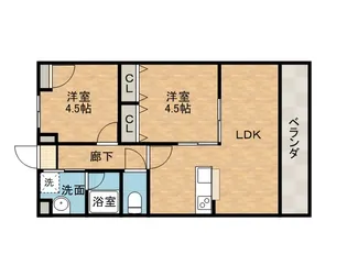 サンフォレスト【205号室】の間取り