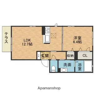 豊川モリハイツA棟【1階】の間取り
