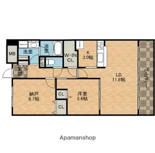 グランデ紫陽花【3階】の間取り