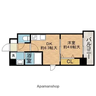 レシオ千里丘【4階】の間取り