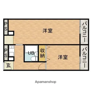 ネオコーポ都 東棟【2階】の間取り