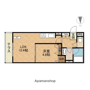 シャーメゾン welina【1階】の間取り