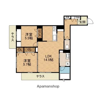 LUMIERE IRISE【1階】の間取り