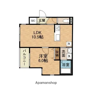 ラ・ミーテ吹田岸部【2階】の間取り