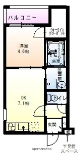 フジパレス摂津香露園【3階】の間取り
