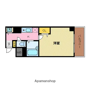 メゾン・ド・ヴィレ茨木【2階】の間取り
