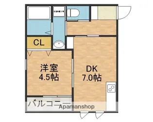 フローリッシュ正雀本町【1階】の間取り