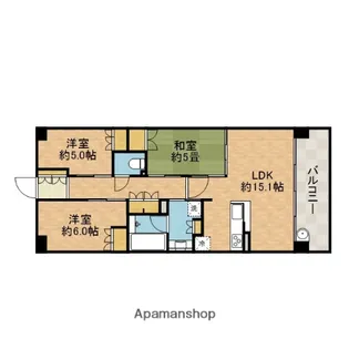 ローレルスクエア健都ザ・レジデンスFIFTH STAGE【18階】の間取り