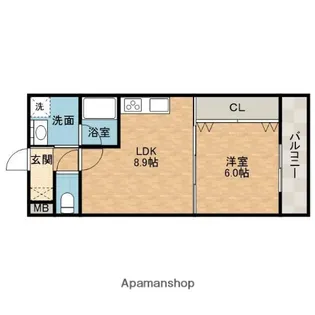 リブ・シャイン青葉丘南【2階】の間取り