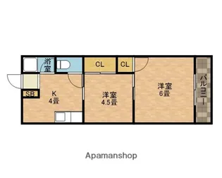 杉本コーポ【2階】の間取り