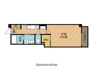 ラヴィール千里丘【2階】の間取り