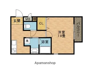 OAK中穂積【1階】の間取り