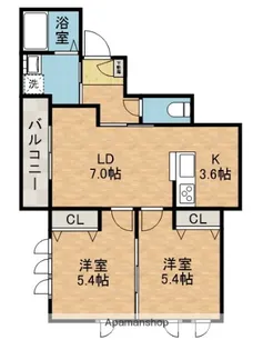 メゾン ミトラ【3階】の間取り