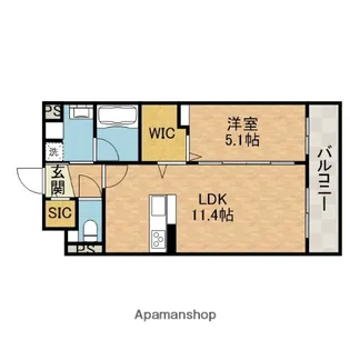 アクアプリータ【4階】の間取り