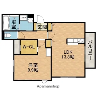 ラシーネ ローザ【2階】の間取り