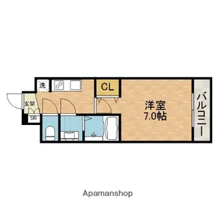 GM MINAMI IBARAKI【7階】の間取り