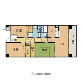 KDXレジデンス茨木Ⅱ【2階】の間取り