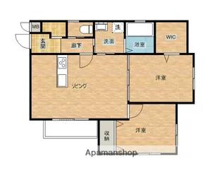 LAUGH SUNNY【2階】の間取り