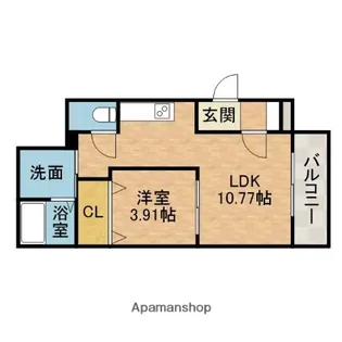 ソリティア総持寺【2階】の間取り