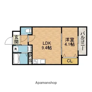 アート茨木【1階】の間取り