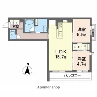 Avance【2階】の間取り